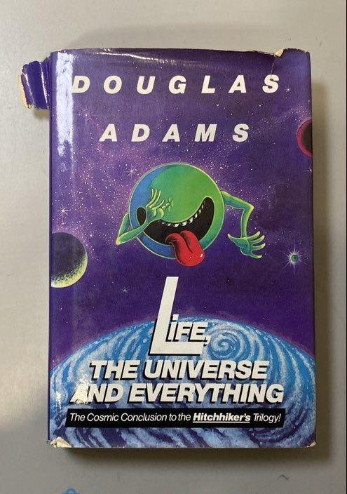 Life, the Universe and Everything by Douglas Adams, 1982 First Edition Hardcover with Dust Jacket