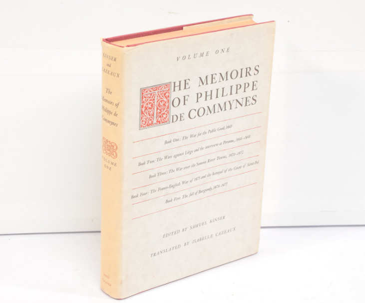 The Memoirs of Philippe de Commynes, Volume One — First Edition, Hardcover with Dust Jacket, World History