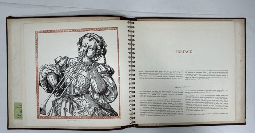 The Columbia Home Music Library Encyclopedia of Music 1959 First Edition Spiral Bound