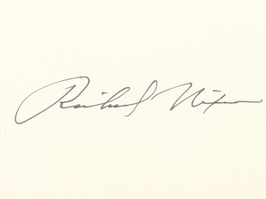 The Memoirs of Richard Nixon and No More Vietnams by Richard Nixon 1978 1985 Signed Limited Edition Set with Slipcase