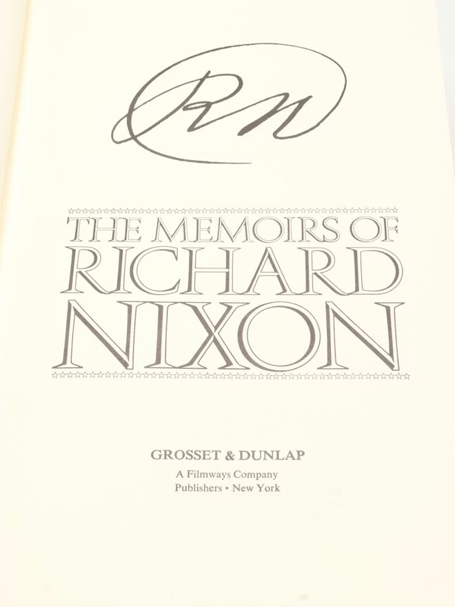 The Memoirs of Richard Nixon and No More Vietnams by Richard Nixon 1978 1985 Signed Limited Edition Set with Slipcase