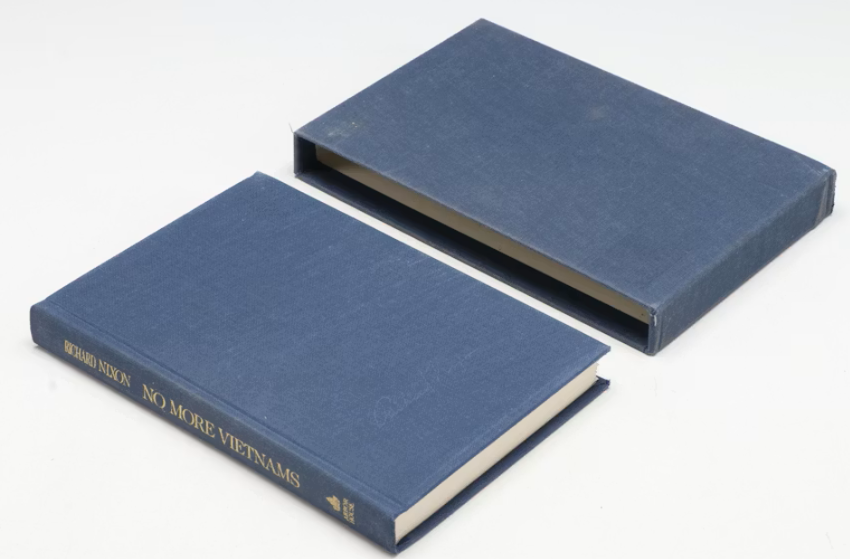 The Memoirs of Richard Nixon and No More Vietnams by Richard Nixon 1978 1985 Signed Limited Edition Set with Slipcase