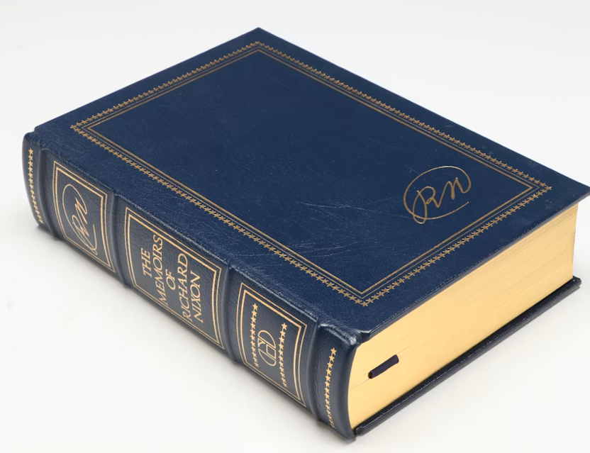 The Memoirs of Richard Nixon and No More Vietnams by Richard Nixon 1978 1985 Signed Limited Edition Set with Slipcase