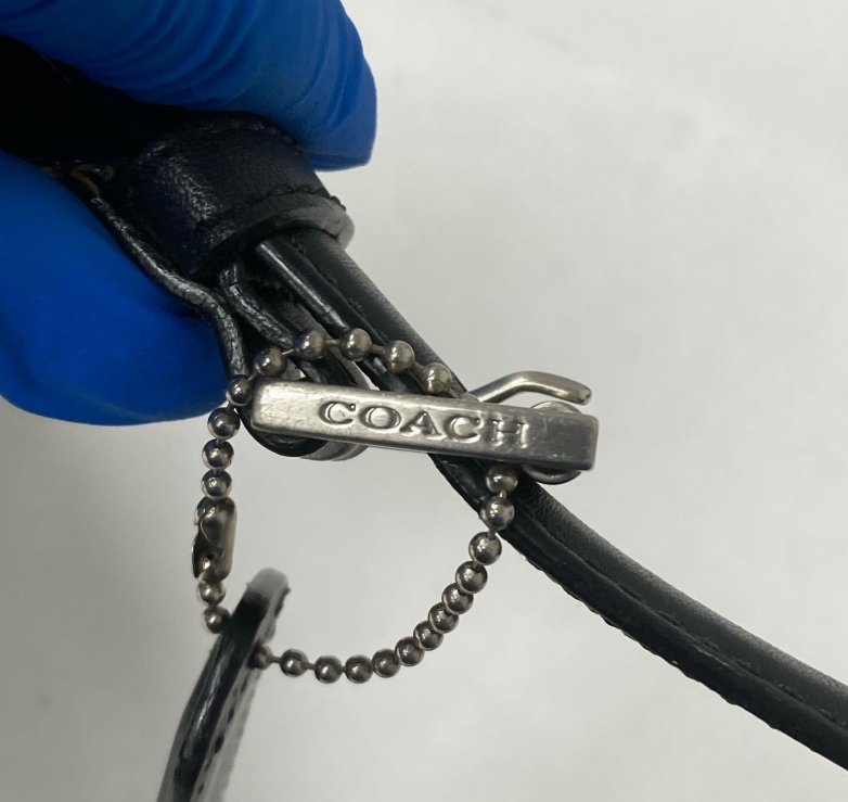 Coach Black Nylon Baguette Shoulder Bag | Authentic Minimalist Crossbody Clutch with Silver Hardware