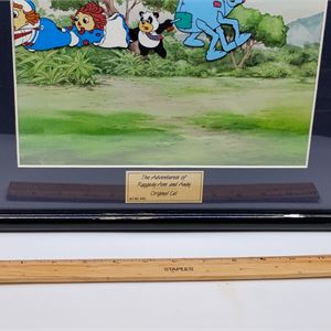 Original Production Animation Cel of Raggedy Ann & Andy Framed | Certified Limited Edition Animation Art