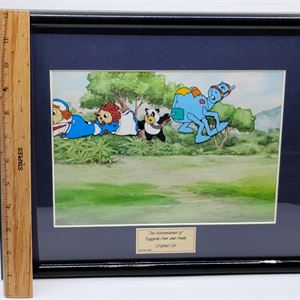Original Production Animation Cel of Raggedy Ann & Andy Framed | Certified Limited Edition Animation Art