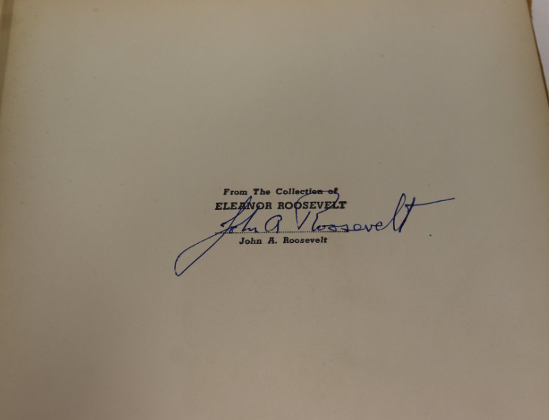 Other Places by Elizabeth O’Neill Verner 1946 First Edition Bostick and Thornley Hardcover with Dust Jacket Eleanor Roosevelt Provenance Signed John A. Roosevelt