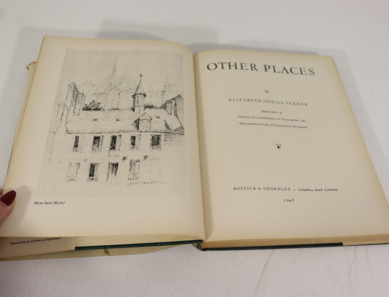Other Places by Elizabeth O’Neill Verner 1946 First Edition Bostick and Thornley Hardcover with Dust Jacket Eleanor Roosevelt Provenance Signed John A. Roosevelt