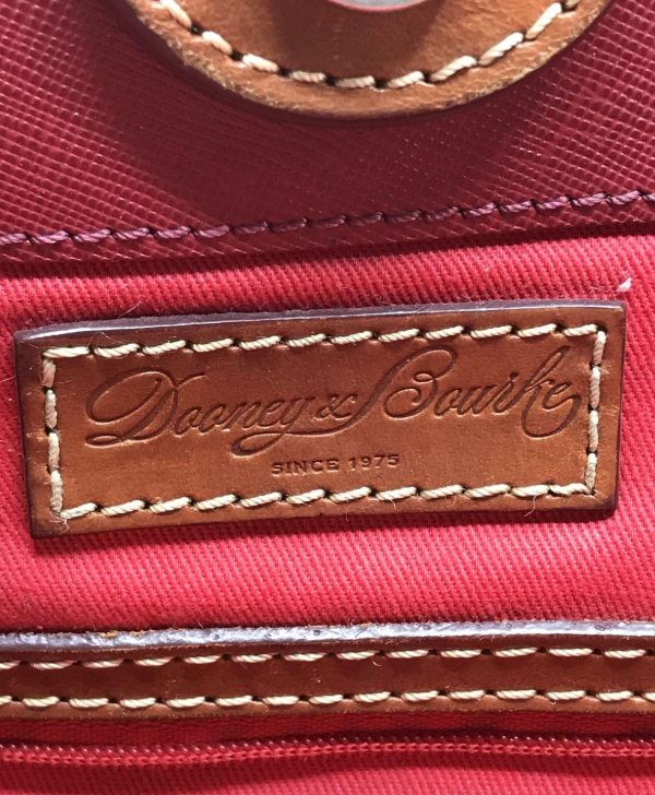 Dooney & Bourke Large Red Pebbled Leather Shopper Tote Carryall Work Bag