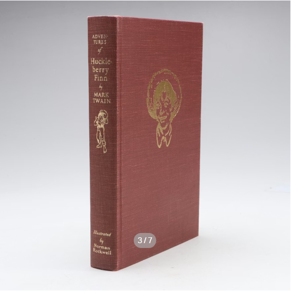 Adventures of Huckleberry Finn Mark Twain 1968 Heritage Press Rockwell Illustrated Slipcase Edition