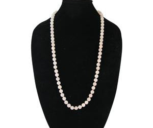 Rose Quartz Beaded Strand Necklace
