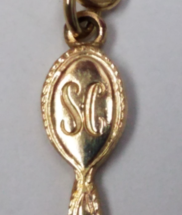 Sarah Coventry Swirl Rhinestone Necklace Gold and Silver Tone Signed Vintage Statement Necklace