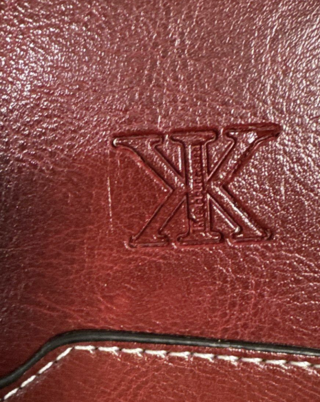 Ketturam Red Genuine Leather Satchel Crossbody Handbag Structured Top Handle Purse NWT