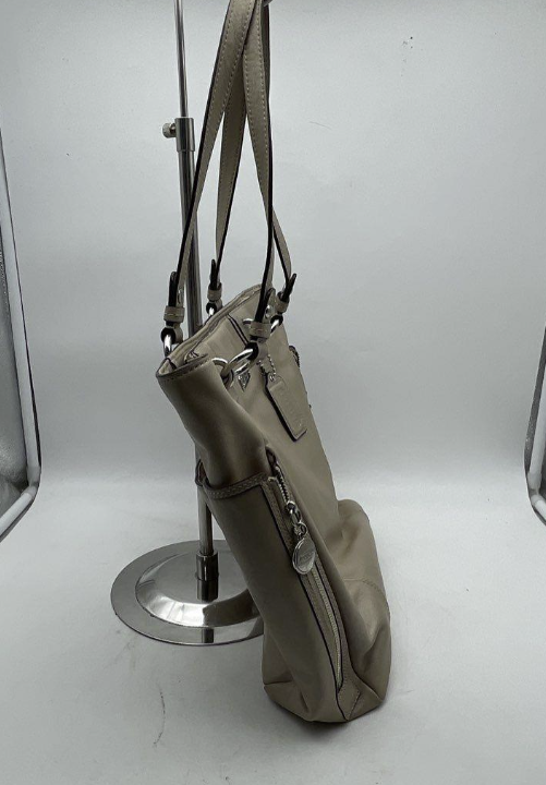 Coach F19456 Gallery Taupe Leather Tote Bag Large Designer Shoulder Handbag
