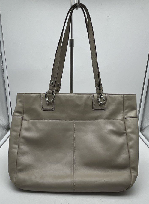 Coach F19456 Gallery Taupe Leather Tote Bag Large Designer Shoulder Handbag