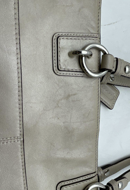 Coach F19456 Gallery Taupe Leather Tote Bag Large Designer Shoulder Handbag
