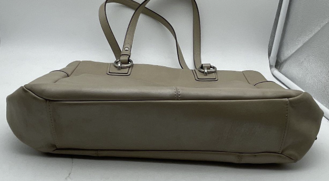 Coach F19456 Gallery Taupe Leather Tote Bag Large Designer Shoulder Handbag