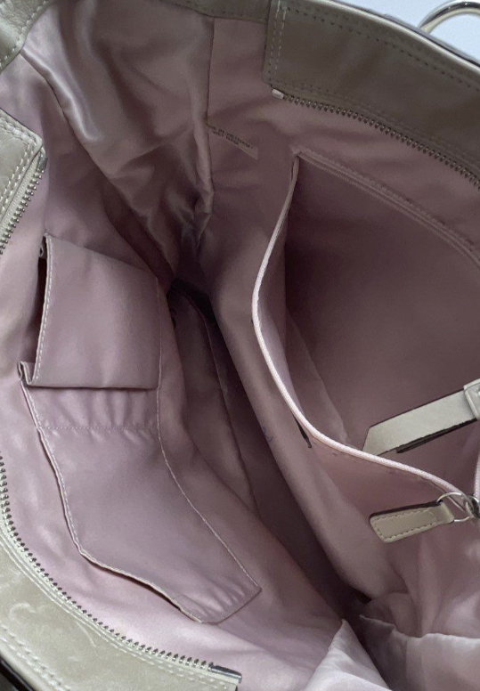 Coach F19456 Gallery Taupe Leather Tote Bag Large Designer Shoulder Handbag