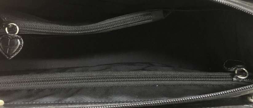 Brighton Black Croc Embossed Leather Briefcase Laptop Bag & Organizer Crossbody Set