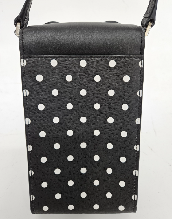Disney x Kate Spade Minnie Mouse Crossbody Bag Black Polka Dot Red Bow Novelty Leather Purse