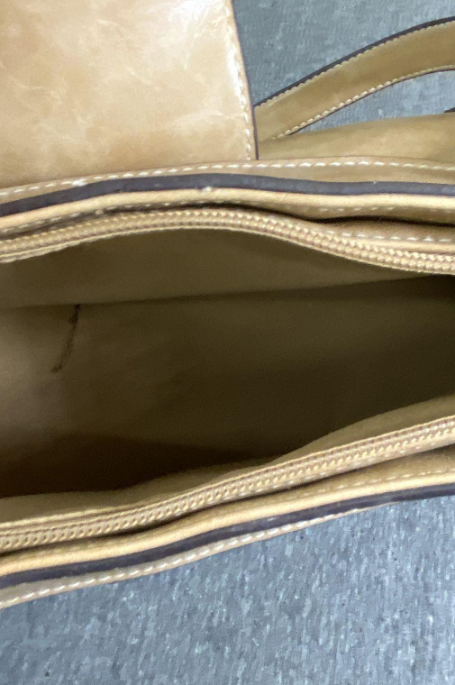 Rosetti Beige Shoulder Bag with Buckle Detail and Hidden Side Compartments
