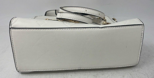 Aldo White Embossed Crossbody Clutch Bag with Detachable Strap