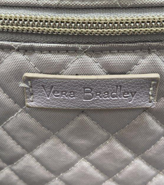 Vera Bradley Pale Lavender Quilted Tote Bag with Ladybug Print Interior