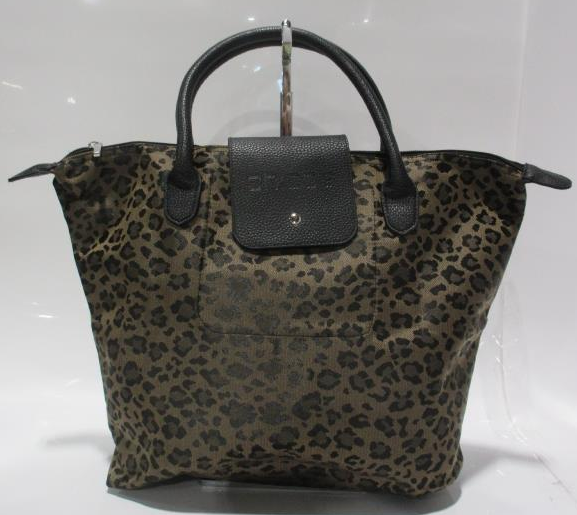 Chico’s Leopard Print Foldable Tote Bag