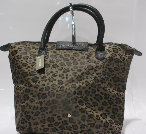 Chico’s Leopard Print Foldable Tote Bag