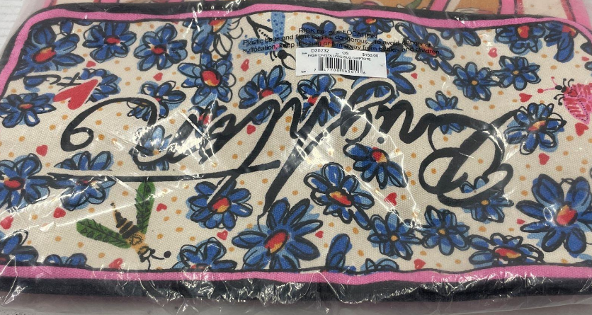 Brighton Fashionista Love Bug Floral Heart Tote Bag