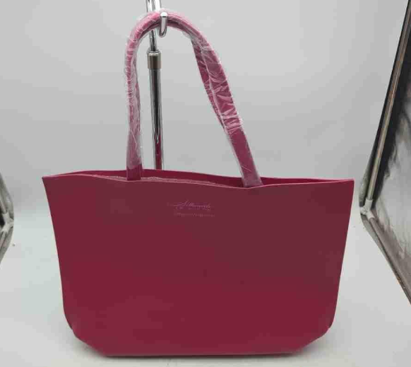 (SOLD) Salvatore Ferragamo Pink Leather Tote Bag Made in Italy