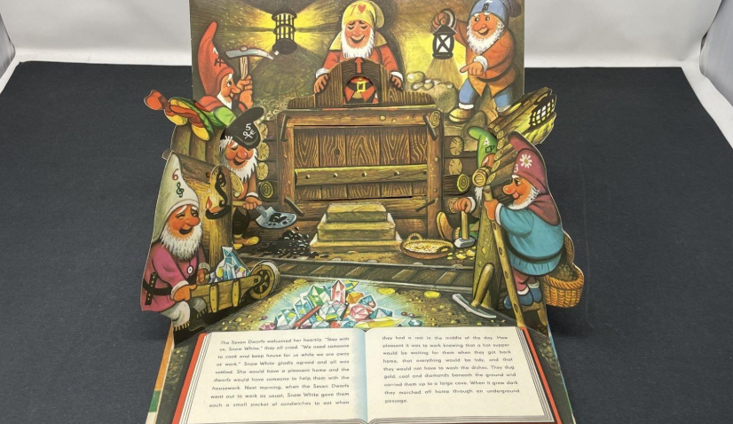 Snow White Pop-Up Book Vojtěch Kubašta 1971 Artia Prague Vintage Fairy Tale
