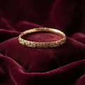 Gold-Tone Byzantine Bangle Bracelet Classic Woven Design