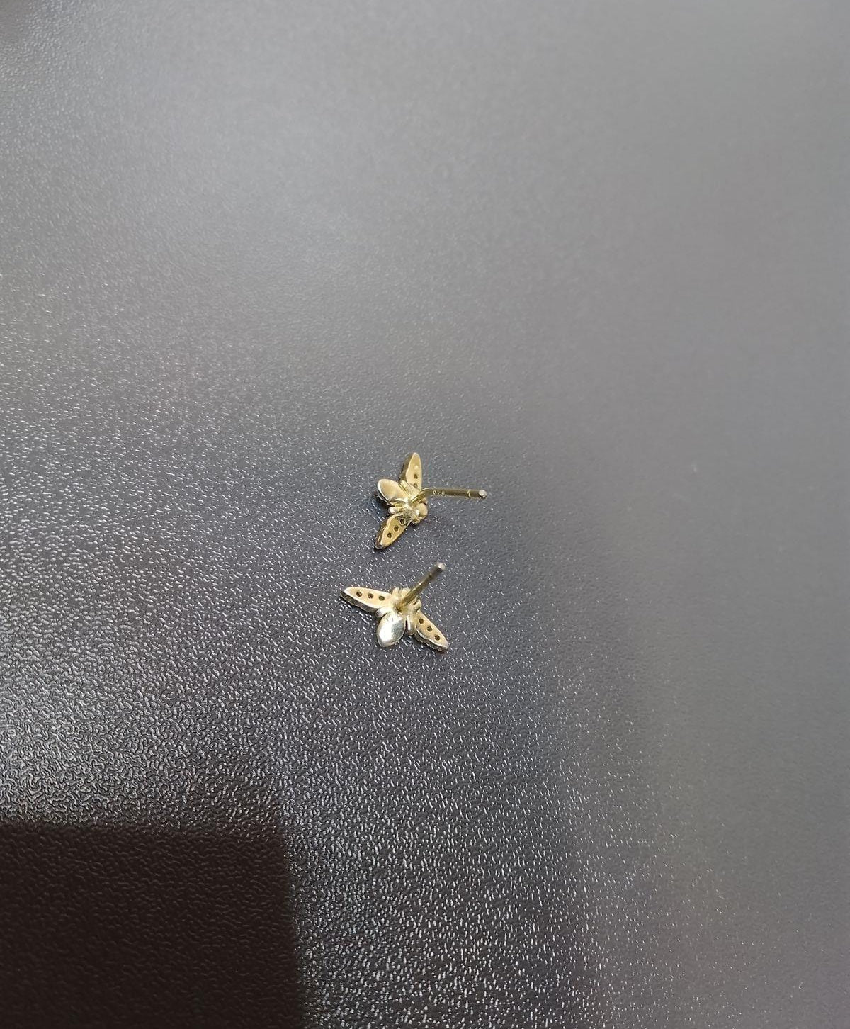 Sterling Silver Gold Tone Bee Earrings Honeybee Stud Earrings