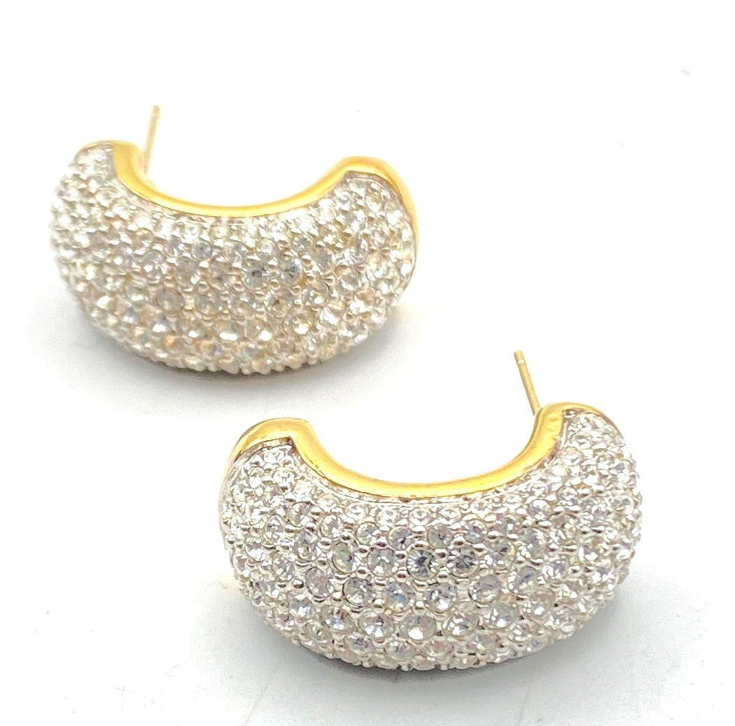Swarovski Crystal Gold Tone Fashion Earrings