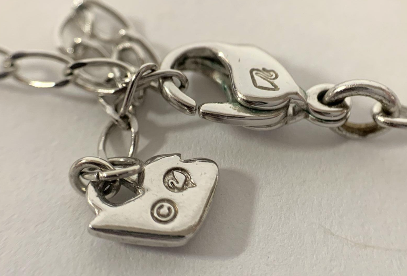 Swarovski White Gold Plated Caged Crystal Pendant Necklace 19” Signed Elegant Statement