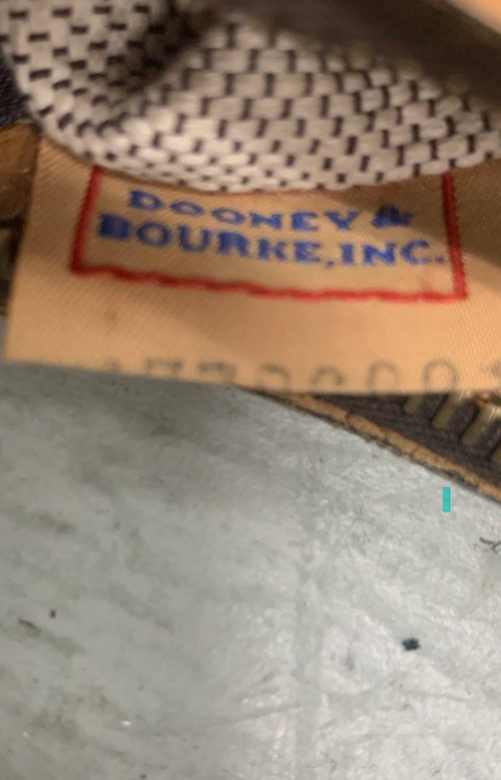 Dooney & Bourke Tan Ostrich Embossed Leather Hobo Bag Slouchy Shoulder Purse with Duck Charm