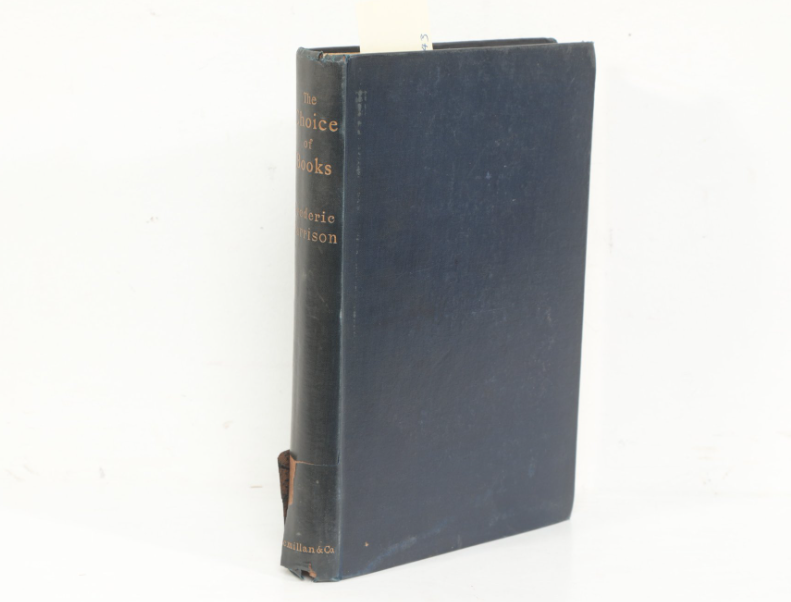 The Choice of Books Frederic Harrison 1886 Limited First Edition Hardcover Literary Criticism