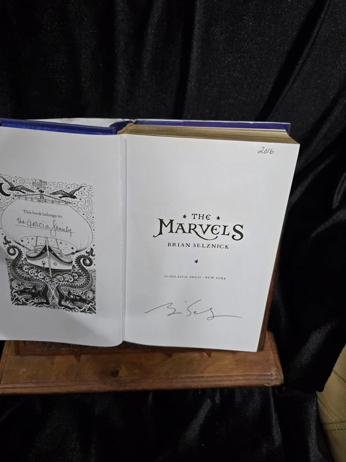 The Marvels by Brian Selznick Signed Hardcover Illustrated Novel Scholastic Press