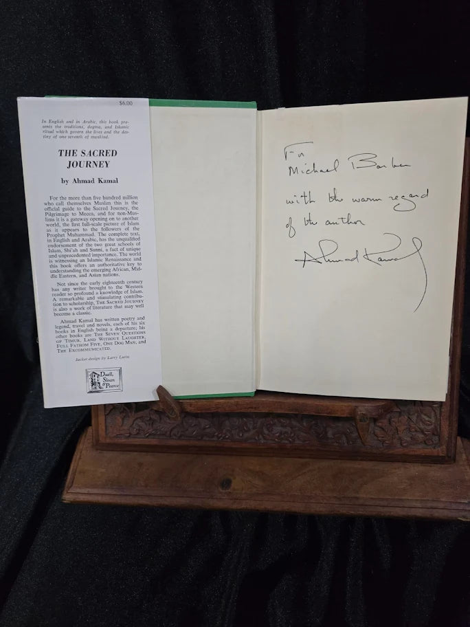 The Sacred Journey by Ahmad Kamal 1961 First Edition Signed Hardcover, Makkah Pilgrimage Book with Dust Jacket