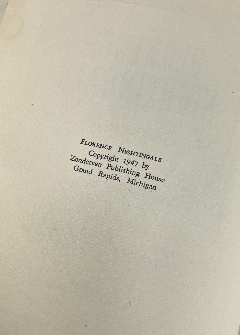 Florence Nightingale: The Lady with the Lamp by Basil Miller | Signed 1947 Hardcover with Dust Jacket