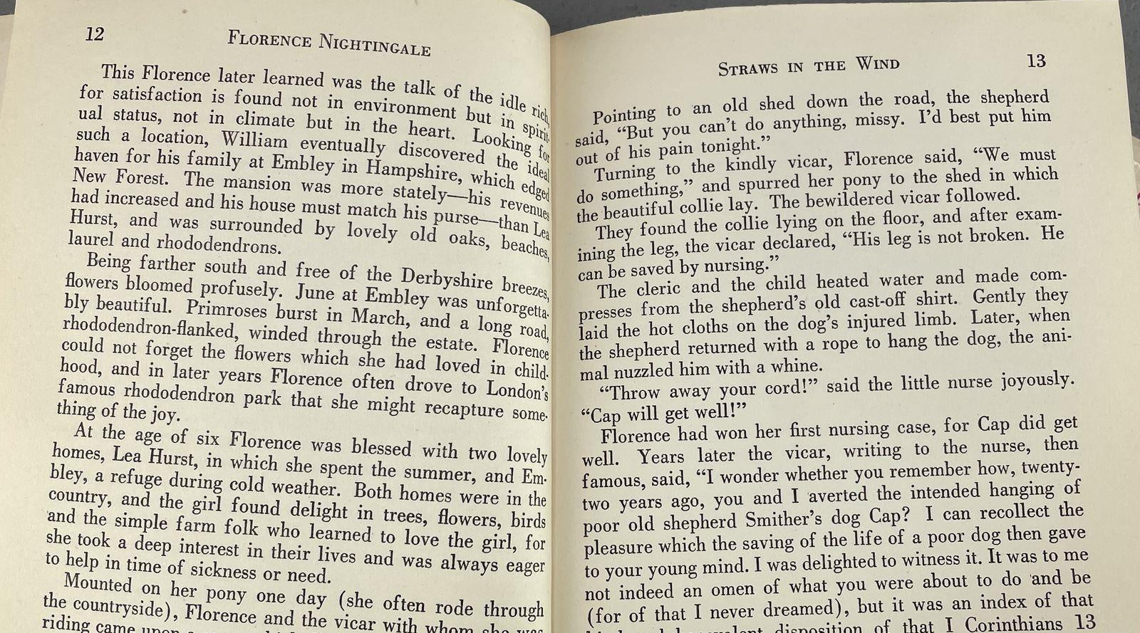 Florence Nightingale: The Lady with the Lamp by Basil Miller | Signed 1947 Hardcover with Dust Jacket