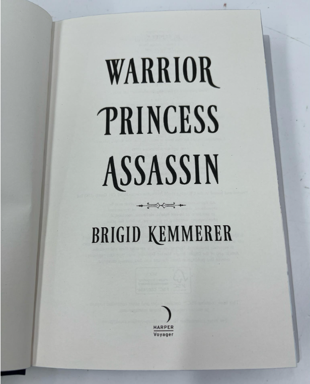 Warrior Princess Assassin Brigid Kemmerer Signed Limited 2 Volume Hardcover Set