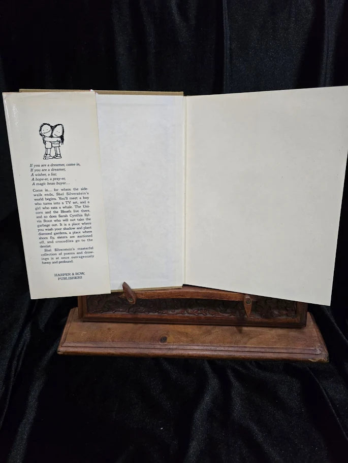 (NEED TO RE-EVALUATE) Where the Sidewalk Ends First Edition First Printing Shel Silverstein 1974 Hardcover with Dust Jacket