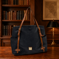 Dooney and Bourke Navy Pebbled Leather Large Tote Shoulder Bag | Classic Leather Carryall