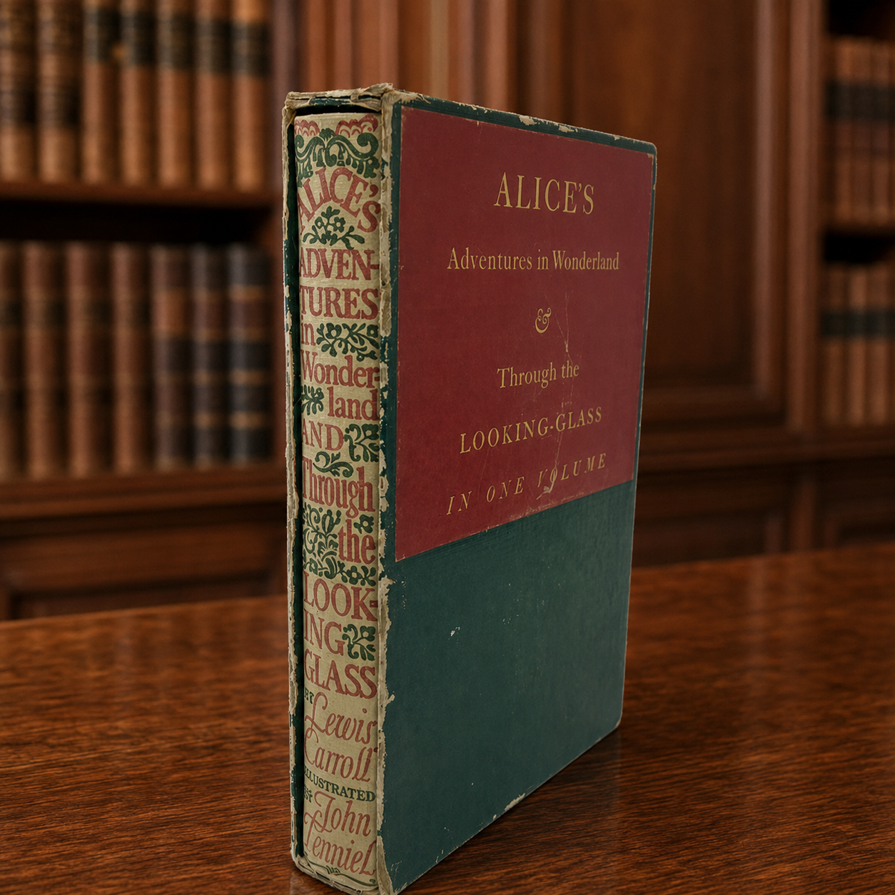 (SOLD) Alice's Adventures in Wonderland & Through the Looking-Glass by Lewis Carroll (1941 Heritage Press)