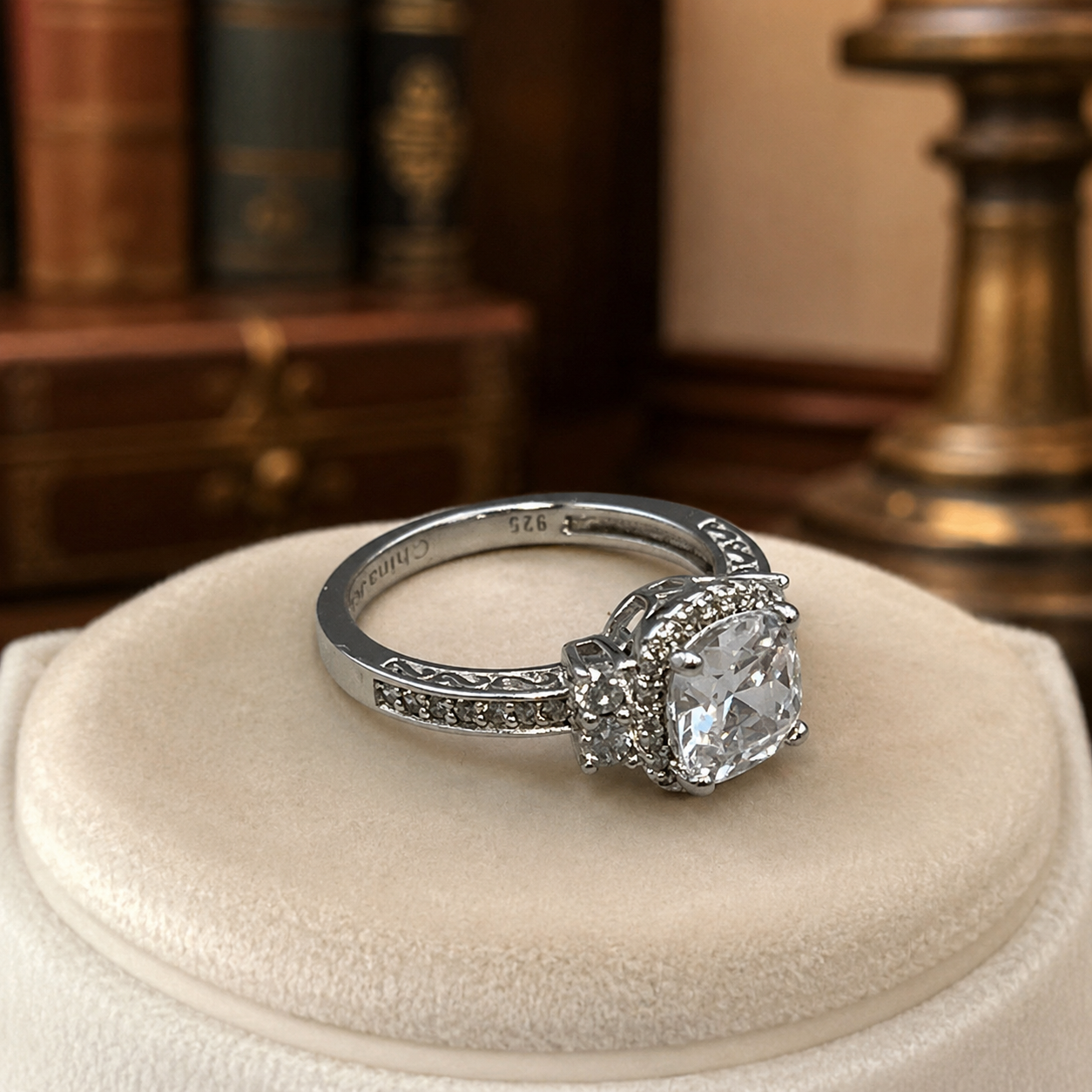 Crystal Stone Ring - Size 8.5