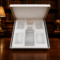 ONNi Whiskey Decanter Glass Set of 5 Clear Lead-Free In Original Box
