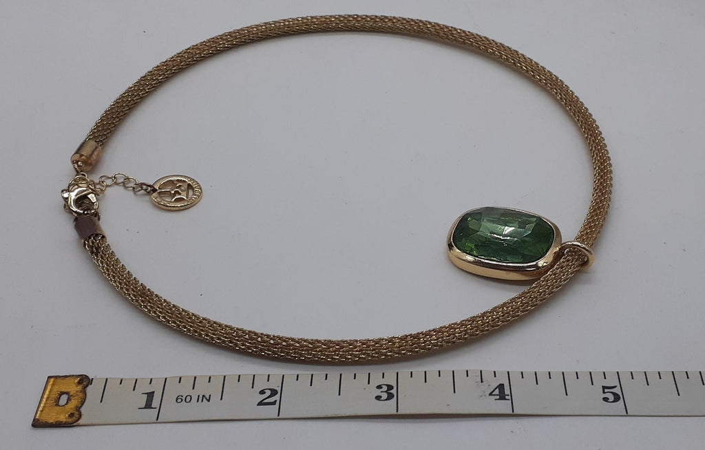 Crown Trifari Faux Stone Necklace 18"