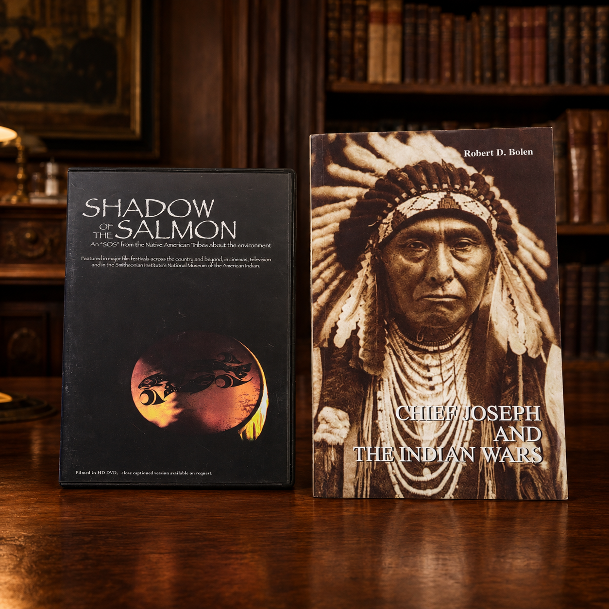 Chief Joseph and The Indian Wars Signed Book with Shadow of the Salmon DVD